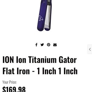 Ion curling iron and flat Iron